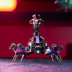 Mostarle Cyberpunk Rage Scorpion 3D Metal Puzzle, DIY Sci-Fi Model with with Glowing LED Core, Magnetic Assembly, Creative Gift & Futuristic Home Décor for Adults & Teens