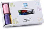 Simthread All Purpose Sewing Thread, 10 Spool Assorted Color 1000 Yards Each Bobbin Polyester Thread for Sewing, Handy Polyester Sewing Threads for Sewing Machine - (Basic Color Series)
