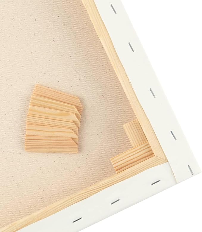 SoHo Urban Artist, 8x16 Heavyweight Stretched Cotton Canvas for Painting - 1.5" Deep- 3 Pack, Triple Primed, 100% Cotton Canvas, Archival, Universal Primed for Oil, Acrylic, Alkyd, Mixed Media