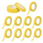 MECCANIXITY 12 Rolls Floral Tapes, 30 Yard x 1/16 in Florist Crepe Flowers Bouquets Tape Adhesive Waterproof for Flower Arranging Wrapping, Yellow