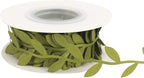 MEEDEE Leaf Trim - 1" x 20 Yards - Sage Green Ribbon for Leaf Wrapping Paper Sewing Craft Accessories Greenery Baby Shower Birthday Party Hemp Yarn Flowers Embellishments