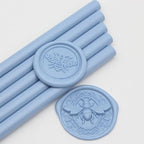 52pcs Dusty Blue Wax Sealing Sticks, Premium Glue Gun Wax Seal Sticks for Wedding Invitation Craft Adhesive, Great Gift Ideas (Mini Size)