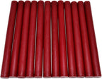 TELOSMA Matte Dark Red Glue Gun Sealing Wax Sticks Wax Seal Rod for Sealing Wine Bottle - 12 Sticks