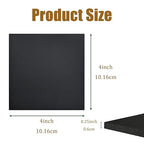 4 Pieces Adhesive Foam Padding 1/4 in Thick X 4 in X 4 in, Anti Vibration Pads, Closed Cell Foam Pads for Anti-Slip, Shock Absorption