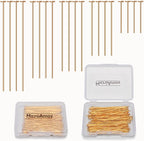 150pcs 18K Gold Filled Flat Head Pins Non Tarnish Craft Earring Bracelet Jewelry Making Accessories Supplies (40mm (1.57in), Gold-Flat Head Pin)