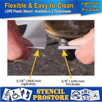 Pavement Stencils - 36 in - Electric Vehicle Silhouette with Plug and EV Letters - 35'' x 41'' x 1/16" (63 mil) - Light-Duty