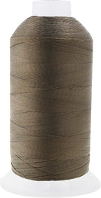 Mandala Crafts Dark Beige Heavy Duty Thread -1500 Yds Tex 90 Thread for Sewing Drapery Jeans Leather Hair - Bonded Polyester for Outdoor Marine Upholstery
