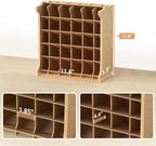 Paint Rack Organizer for 30 Bottles, Craft Supplies Storage, MDF Material, Tools Storage Suitable for Tamiya Paints, Miniature Model Paint Set GK9