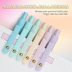 6 Pcs Gel Pens 0.5mm Quick Dry Black Ink Pens Fine Point Smooth Writing Pens, Cute Office and School Supplies Gifts for Women Teacher Students (6 Pcs Ombre Gold)