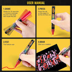 SFAIH Liquid Chalk Markers - 24 Colors 0.7-1mm Fine Tip, Non-Toxic Chalk Pens for Chalkboard Calendar, Acrylic, Glass, Menus, Labels, Signs, Wet Wipe, Zero Dust, Ideal for Home, Business or Bistro