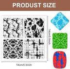 CHGCRAFT Marble Silicone Clay Texture Mat - Square Silicone Texture Stamps for DIY Clay Jewelry & Decorative Card Making