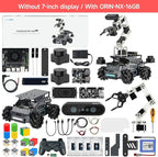 Yahboom ROS2 Robot Kit with Jetson Orin NX 16GB Super Large AI Model with 6DOF Robotic Arm AI Voice Interaction Module Supports 3D AI Vision App Control