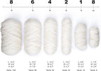 Natural Wool Bulk roving, 8 lb. Best Wool for Spinning, arm Knitting, Felting, Chunky Blankets and Tapestry. Natural Colors, un-Dyed. (Mocha, 8 lb)