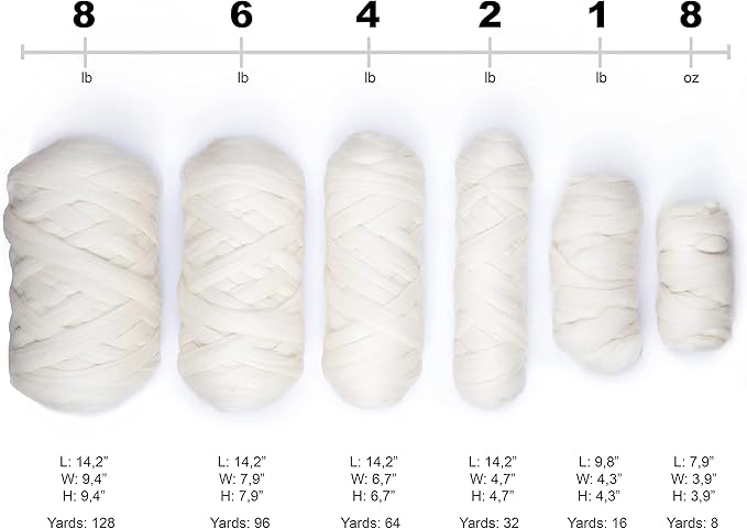 Natural Wool Bulk roving, 2 lb. Best Wool for Spinning, arm Knitting, Felting, Chunky Blankets and Tapestry. Natural Colors, un-Dyed. (Sand, 2 lb)