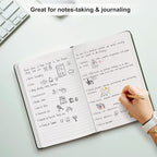 Comix Lined Journal Notebook for Women Men, Journaling Notebooks for Office School Home, Dark Green, 240 Pages, 5.5" x 8.3", College Ruled, A5, Hardcover