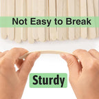 WISYOK 2000 Pcs Wooden Popsicle Sticks for Crafts, 4.5 Inch Craft Sticks for Creative Designs or DIY Craft, Home Art Projects