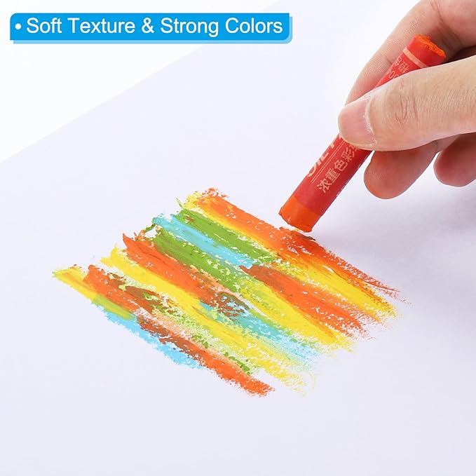 PATIKIL Gray Oil Pastels, 12Pcs Soft Oil Crayons Creamy Pastels Stick Art Supplies for Art Painting Drawing Blending Graffiti for Artists Beginners