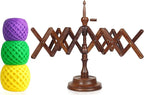 Bhartiya Handicrafts Rosewood Table Top Yarn Swift | Hand Operated Yarn Winder Swift | Yarn Winder for Swift Winding Lines (Design 2)