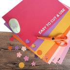 UCEC Cardstock Paper, 8.5'' x 11'', 60 Sheets 20 Colors, Shimmer Cardstock Paper, Double-Sided Rainbow Bright Card stock Paper for DIY Art, Crafts, Scrapbook, Card Making, School Supplies, 250 GSM