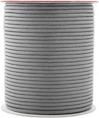 Mandala Crafts 2mm 109 Yards Gray Cotton Waxed Cord for Jewelry Making Bracelet Cord Waxed String - Beading String Thread Jewelry Cords for Necklaces String