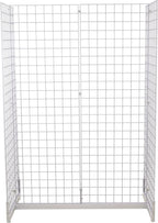 Gridwall Joining Clip Connectors for Grid Panels, Powder-Coated or Chrome Plated Steel (Quantity 20) (20, Chrome)