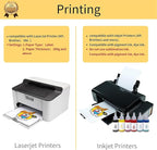 TransOurDream Tru-Heat Transfer Paper for T Shirts (20+20 Sheets, 8.5x11", Mix Pack) Printable Heat Transfer Vinyl for Dark & Light Fabrics Iron on Transfers for Laserjet & Inkjet Printer