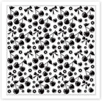 CHGCRAFT Cherry Polymer Clay Texture Sheets Flowers Bow Silicone Texture Stamp Clay Modeling Pattern Pad Texture Sheets for Polymer Clay Making Earrings Jewelry