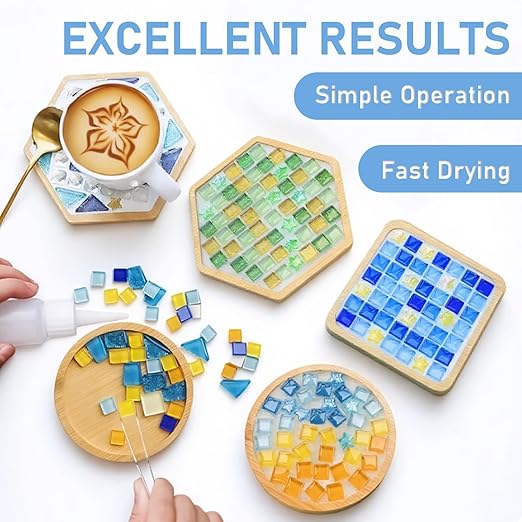 Mosaic Crystal Grout – Ultimate Grouting Solution & DIY Craft Essential for Mosaic Tile Projects, Handmade Art, & Home Decor (12.3oz)