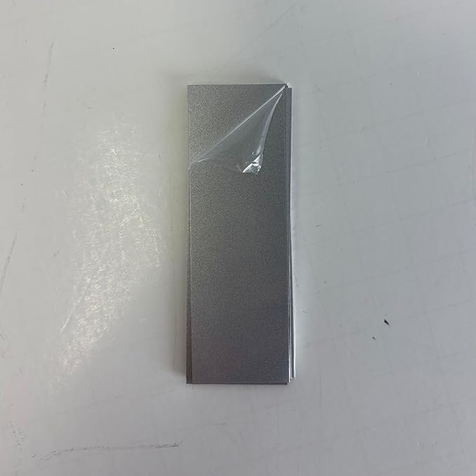 Blank Metal Plates for Laser Engraving - 4 Pack | Aluminum Sheets 0.020" Thick | CO2, Diode, Fiber Laser Compatible | Multiple Sizes & Colors (Silver (engraves black), 1x6.25 inch)