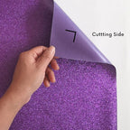 Purple Glitter HTV Heat Transfer Vinyl Bundle 8 sheets-12 x12 Iron on Vinyl for T Shirts Hats Clothing Compatible with Cricut Cameo Heat Press Machine