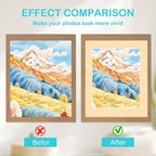 Prudiut 15 Pack 8x10 Picture Mats, Mixed Colors Frame Mattes for 5x7 Pictures Photo Frame Mat Core Bevel Cut Mat Board Show Kit for Photos, Prints, Artworks