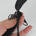 Leekayer 1PCS #10 96 Inch Heavy Duty Zippers for Sewing Separating Large Plastic Zippers Black Tape with Double Pull Tab Slider, Sleeping Bag, Boat, Canvas, Cover, Trampoline, Dog Bed,Tent (96" 1pcs)
