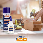 FIX & FUSION Activator Spray (13.5 Fl Oz), Instant Cure Accelerator for Cyanoacrylate (CA) Super Glue for Wood, Plastic, Rubber, Granite, and DIY & Professional, Accelerates Bonding Strength, (1 Pack)