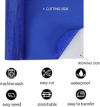 FUNKAKA Glitter Royal Blue HTV Heat Transfer Vinyl Rolls, 12" x 25ft PU Iron on Vinyl for T-Shirt Royal Blue Glitter HTV Vinyl for All Cutter Machines Easy to Cut & Weed for Heat Vinyl Design