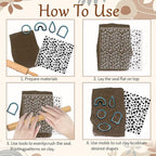 CHGCRAFT Cherry Polymer Clay Texture Sheets Flowers Bow Silicone Texture Stamp Clay Modeling Pattern Pad Texture Sheets for Polymer Clay Making Earrings Jewelry