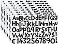 TaoBary 544 Pcs 2 Inch 16 Sheets Large Letter Stickers, Upper and Lower Case, Adhesive Vinyl Alphabet Sticker for Bulletin Board, Poster, Bottle, DIY, Notebook(Black,2 Inch)