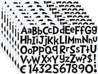 TaoBary 544 Pcs 2 Inch 16 Sheets Large Letter Stickers, Upper and Lower Case, Adhesive Vinyl Alphabet Sticker for Bulletin Board, Poster, Bottle, DIY, Notebook(Black,2 Inch)