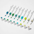 ROSYMENG 9 Color Acrylic Paint Pens,Quick-Drying Waterproof Acrylic Paint Markers, Soft Brush Tip Acrylic Markers for Canvas, Rock Painting, Wood, Stone, Glass, Ceramic, Fabric Painting, DIY Crafts