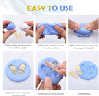 Silicone Putty - 2.5 Lb Flexible Silicone Mold Making Kit for Reusable Silicone Molds Making - Easy 1:1 Mixing Ratio Fast Cured Molding Putty for Casting, Resin Molds, Soap Mold, Candle Molds, Statues