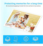 100 Pack Matte Self Adhesive Laminating Sheets, Clear Laminating Sheets Holographic Sticker Paper Clear Vinyl, Matte Finish Self Sealing Lamination Sheet, with Scraper, 8.38" x 11.8"
