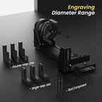 LONGER Laser Engraver Ray5 10000mW Engraver Machine DIY CNC Laser Cutter Tool for Metal Glass Wood Working Area 15.7 "x15.7" with Air Assist Rotary Roller Kit Laser