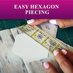 LaserThing Quilting Paper Templates | Handy Tools for Crafting Quilt Patterns | Ideal for Precision Quilting Projects | Includes 1'' Hexagon EPP Set - 300 Pieces