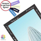 MBC MAT BOARD CENTER, 10 Pack 8x10 for 7x9 Black Picture Mats Frame Mattes, Bevel Cut, Acid Free, 4-ply Thickness