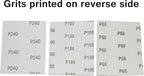 60 Sandpaper 1/4 Sheets for Palm Sanders - Includes 20 of 60 Grit, 20 of 100 Grit, and 20 of 240 Grit by SciencePurchase