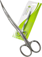 1 EA Professional Large Double-Curved Machine Embroidery Scissors - 6" Double curved bent handle -Stainless Steel Embroidery Scissors Supplies