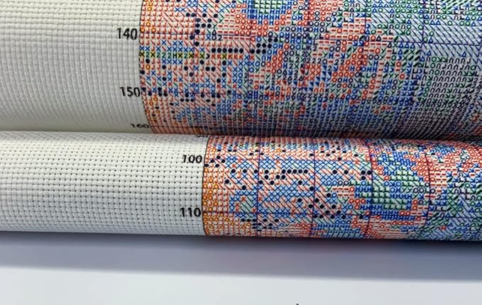 14CT Counted Cross Stitch Kits for Adults Mountain Flowers Advanced Stamped Cross Stitch Kits for Adults (Mountain 4)