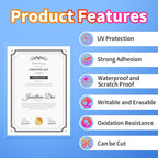 Uinkit 4Mil Thicker Single-Sided Self-Adhesive Laminating Sheets, 60Pack (More Value) Letter Size 8.5x11"- Peel & Stick for Teachers, Office & Home Crafting - No Heat Machine Needed