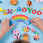 Air Dry Clay 104 Colors, Modeling Clay for Kids, DIY Model Magic Clay, Soft and Non-Sticky, Colorful Clay Starter kit with Accessories and Tools, Great Arts & Crafts Gift for Girls Boys Kids.