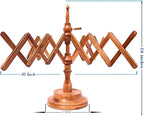 Handcrafted Wooden Yarn Ball Winder and Tabletop Swift - Winds 8-12 oz Yarn Balls for Crocheting & Knitting Craft, Durable and Smooth Yarn Winding Set (Antique Winder and Swift)