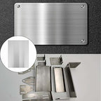 430 Stainless Steel Sheet Metal 12" x 16" x 1/32" Inch Metal Plates for Magnetic Mount Board Wall 20GA(0.80MM) 430 Stainless Steel Shim Stock Plates Metal Sheets for Crafting, Kitchen DIY, Office